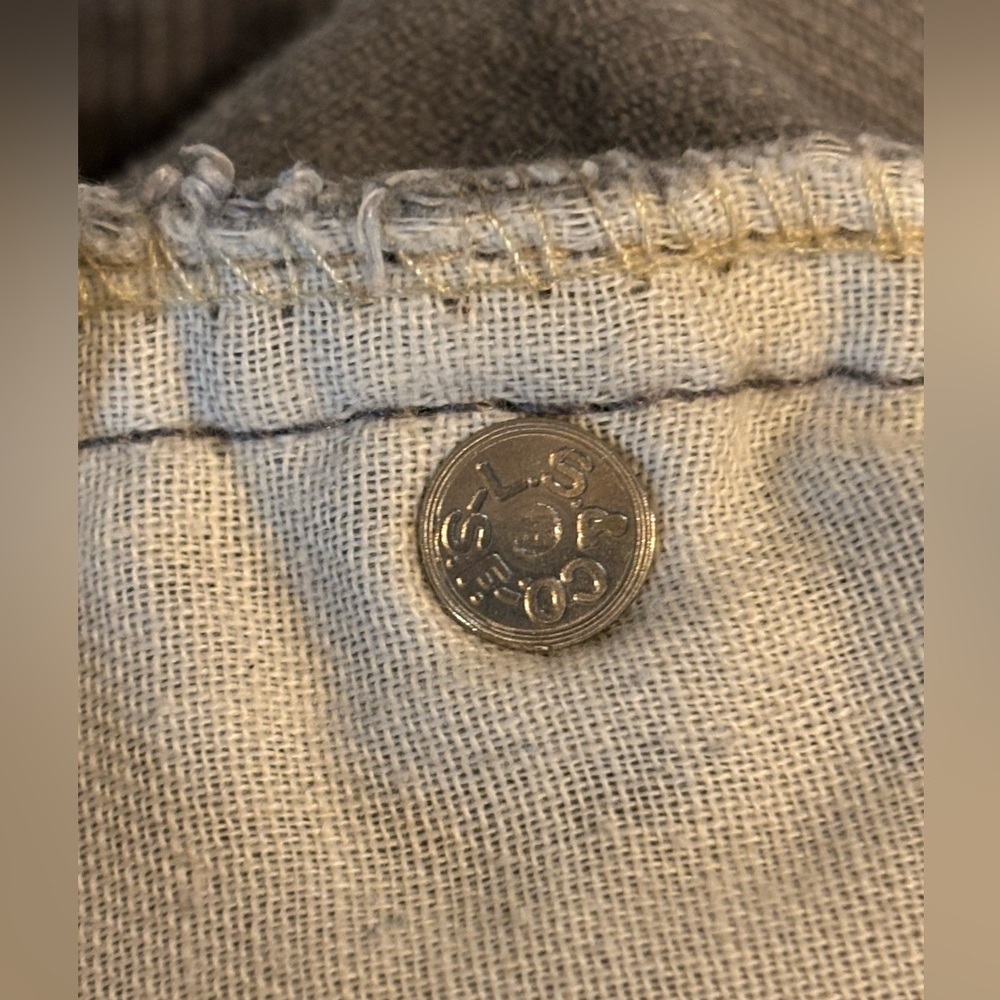 Vintage 70-80s Levis 513 Gray Corduroy Pants Size 32x32 Men Made USA Talon Zip - Picture 11 of 12